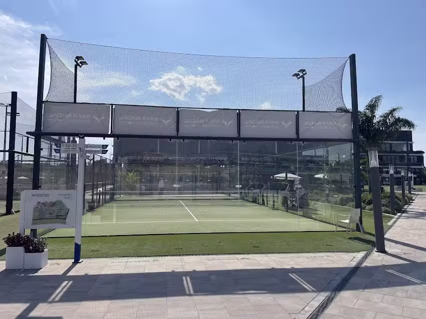 Padel courts at Rafa Nadal Academy